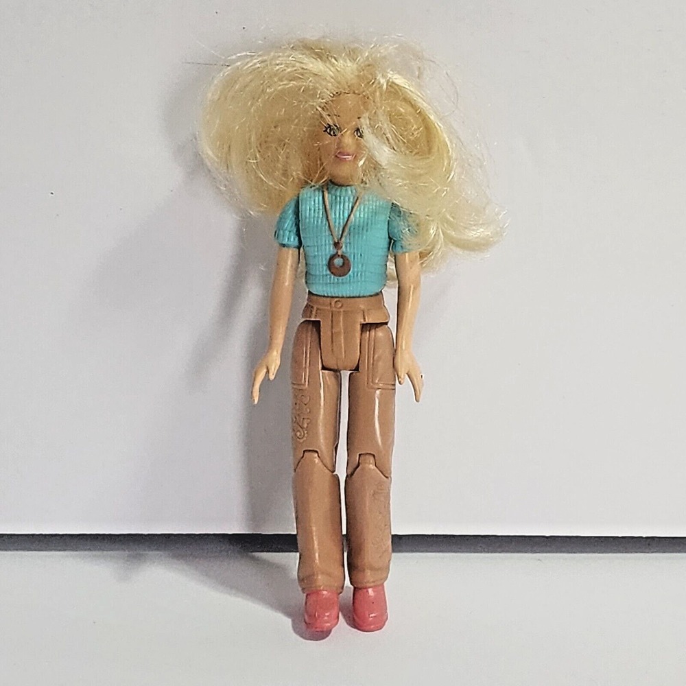 Fisher Price Loving Family Blonde MOM Female Brown Pants Blue Shirt 2006 Mattel